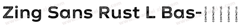 Zing Sans Rust L Bas字体转换